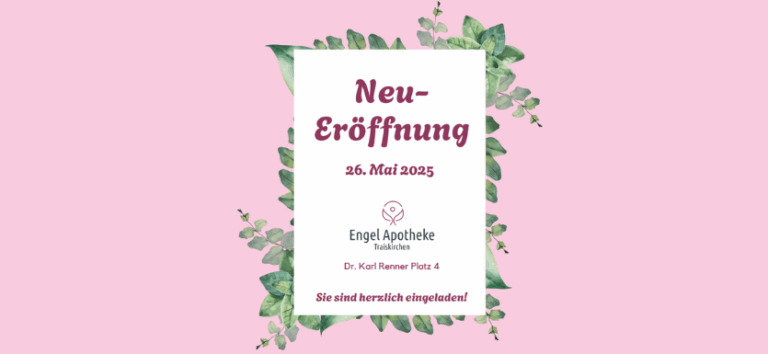 Banner zur Neueröffnung mit Datum am 26.05.2025