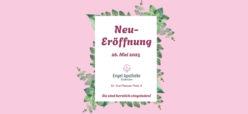 Banner zur Neueröffnung mit Datum am 26.05.2025